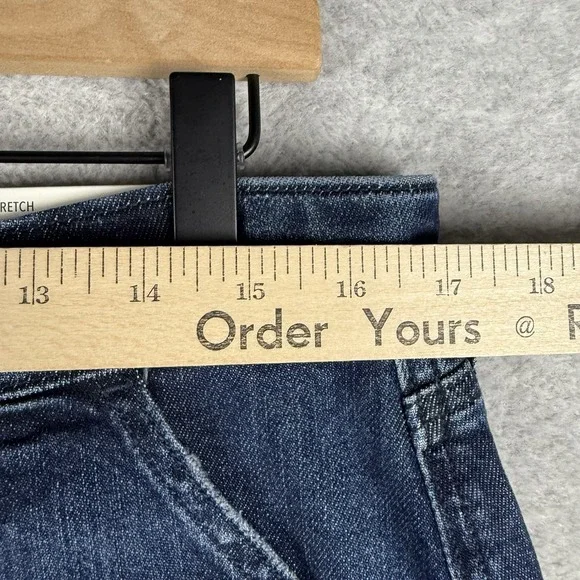 American Eagle Jeans Womens 14 Super High Rise Baggy Wide Leg Dark Wash NEW - Picture 7 of 13